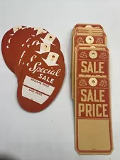 SALE PRICE Hang TAGS VINTAGE RETAIL Special STORE Red White 50s