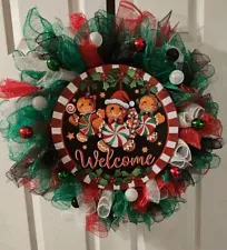 Deco Mesh Christmas Wreath