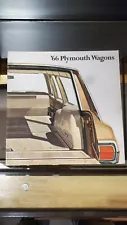 Original 1966 Plymouth Station Wagon Sales Brochure 66 Fury Belvedere Valiant