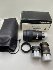 Orion 8243 8mm Stratus Wide-Field Telescope Eyepiece W/ 10 & 25mm Lot