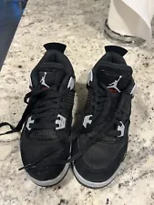Size 4.5 - Jordan 4 Retro SE Mid Black Canvas