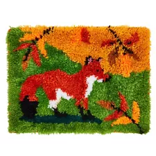 Fox Latch Rug Hooking Kits with Handles, for Adults Beginners, 20 x 15”