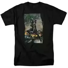 Green Arrow Fire And Rain T-Shirt Comic Book Black