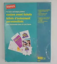 STAPLES For laser and inkjet Printers Custom Event 400 Tickets Billets