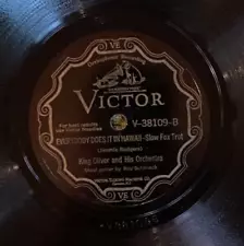 Victor 38109 King Oliver Or w Roy Smeck FRANKIE & JOHNNY 78rpm 1929 EE-/E JAZZ