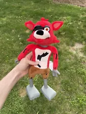 Five Nights At Freddy's Foxy FNAF Animatronic Plush Figure Doll Jump Scare WORKS