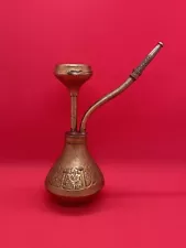 Collapsible mini hookah bong brass smoking appliance