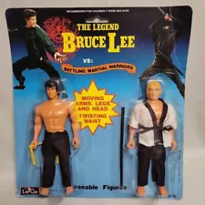 Bruce Lee figure set of 2 with enemies Vintage Doll