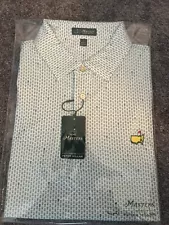 2024 Masters Peter Millar Augusta National Cups White Polo Large NWT