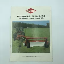 Original Kuhn FC250 and FC 300 Mower Conditioners Sales Brochure Form