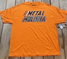 Orange Metal Mulisha Camo T-Shirt Simple Design For Summer Men’s XXL