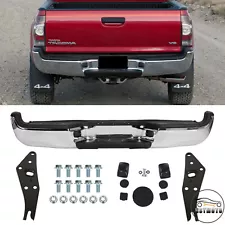 Chrome Rear Step Bumper Assembly For 2005-2015 Toyota Tacoma Pickup TO1103113