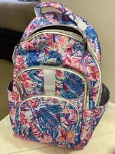 Lilly Pulitzer Backpack Pottery Barn Teen Style 17 X 12 X 7 1/2