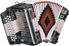 SofiaMari SM3112 Grey-White-Grey GCF 31 Button Accordion