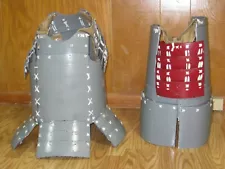 2 plate costume half body armor samurai warrior wearable repurposed reproduction