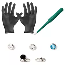 Piercing Kit Dermal Anchors tops Dermal Bases Puncher and Gloves 8 Pieces