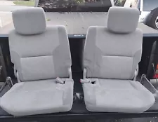 03-09 Toyota 4Runner Third 3rd Row Seats Grey Cloth (Pair) OEM SMOKE/PET FREE