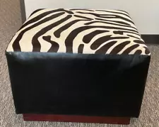 zebra ottomans for sale