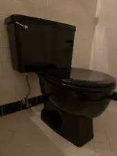 Vintage antique Black Toilet for sale. Works great!