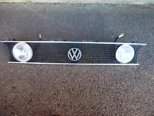 Genuine Hella Twin Spotlight Grille for VW Golf Mk1 pre 1984