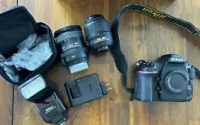 Nikon D850 Camera with 2 lenses and Flash