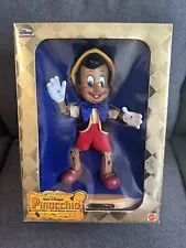 Mattel Disney Pinocchio Marionette Genuine Wood Figure Limited Edition