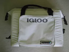 Igloo Marine Cooler, Softside, Insulated, White, Zippered Closure, Outer Pocket