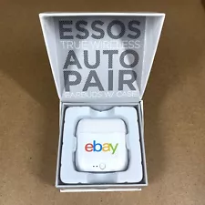 Ebay Logo Essos Wireless Earbuds with Case In Ear Auto Pair Bluetooth NEW