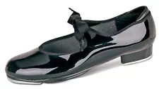 Dance Shoes Danz N Motion Black Patent Various Sizes Tap Broadway Man Made Broa