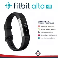 Fitbit Alta HR Smart Watch - Complete In Box - Size Small