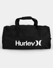 Hurley LARGE Block Duffel GRAY BLACK UNISEX GYM SPORT Duffel BAG U-ZIP NWT $55