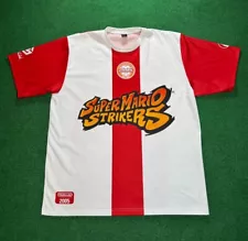 2005 Y2K Nintendo GameCube Super Mario Strikers Shirt Jersey Soccer Video Game