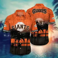 HOT SALE!! San Francisco Giants Coconut Tree Hawaiian Shirt Baseball Aloha Shirt