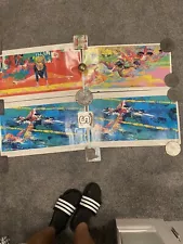 Set of four Leroy Neiman 1976 bicentennial American Sports posters