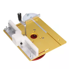 Router Lift W/Top Plate Router Lifting Base Woodworking Slotting Table Top Gold