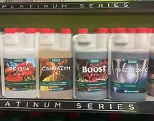 Canna nutrients 1 Liter Bundle Boost, Cannazym, Rhizotonic, PK 13/14 (1 of Each)