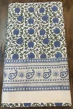 Block Print Indian Tapestry Cotton Bedspread 108" x 88" Full-Queen FREE SHIPPING