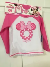 Sun and Sky 2 pc Swimwear Pink Disney Minnie mouse theme sz 3T NWT