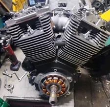 Ultima Black 120 CI El Bruto Competition Evo Engine for Harley Chopper Panhead