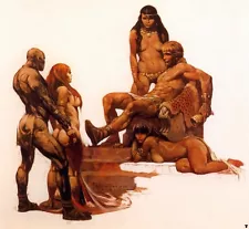 Authentic Frank Frazetta Print "ROUGE ROMAN" 20 X 16 #80