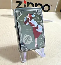 STUNNING!! Zippo Windproof Lighter HP Black WINDY VARGA GIRL 360 New & Boxed