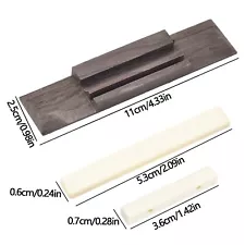 3pcs Bridge & Nut &Saddle Slotted For Guitar Ukulele Parts Kit Hot Sale