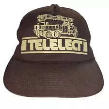 Vintage Telelect Digger Derricks Cranes Equipment Terex Trucker Snapback Hat Cap