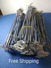 Lot Of 43 - 10” x 1" Standard Peg Hooks With Price Display Bar