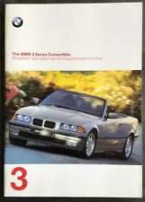 BMW 3 SERIES CONVERTIBLE 318i 320i 328i M3 Sales Brochure JAN 1997 #711030121