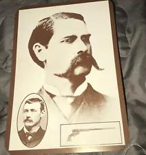 Wyatt Earp Lawman Gunfighter Buntline Gun Wild West Collector Series Postcard VT