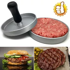 Hamburger Patty Maker Grill Press Large Round Burger Metal Mould Cooking Tools