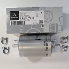 Updated Genuine Mercedes FUEL FILTER S600 CLAMPS w220 S 600 v12 Gas OEM 2001 02