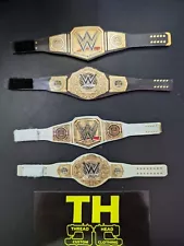 CURRENT 2 MEN'S WWE World Title Custom Wrestling Figure Belts 2024 (NO FIGS)