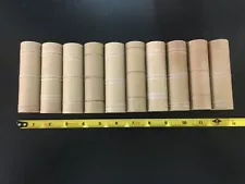 50 Thick Walled Cardboard Art & Craft Tubes - Heavy Duty Empty Label Roll - 4 in